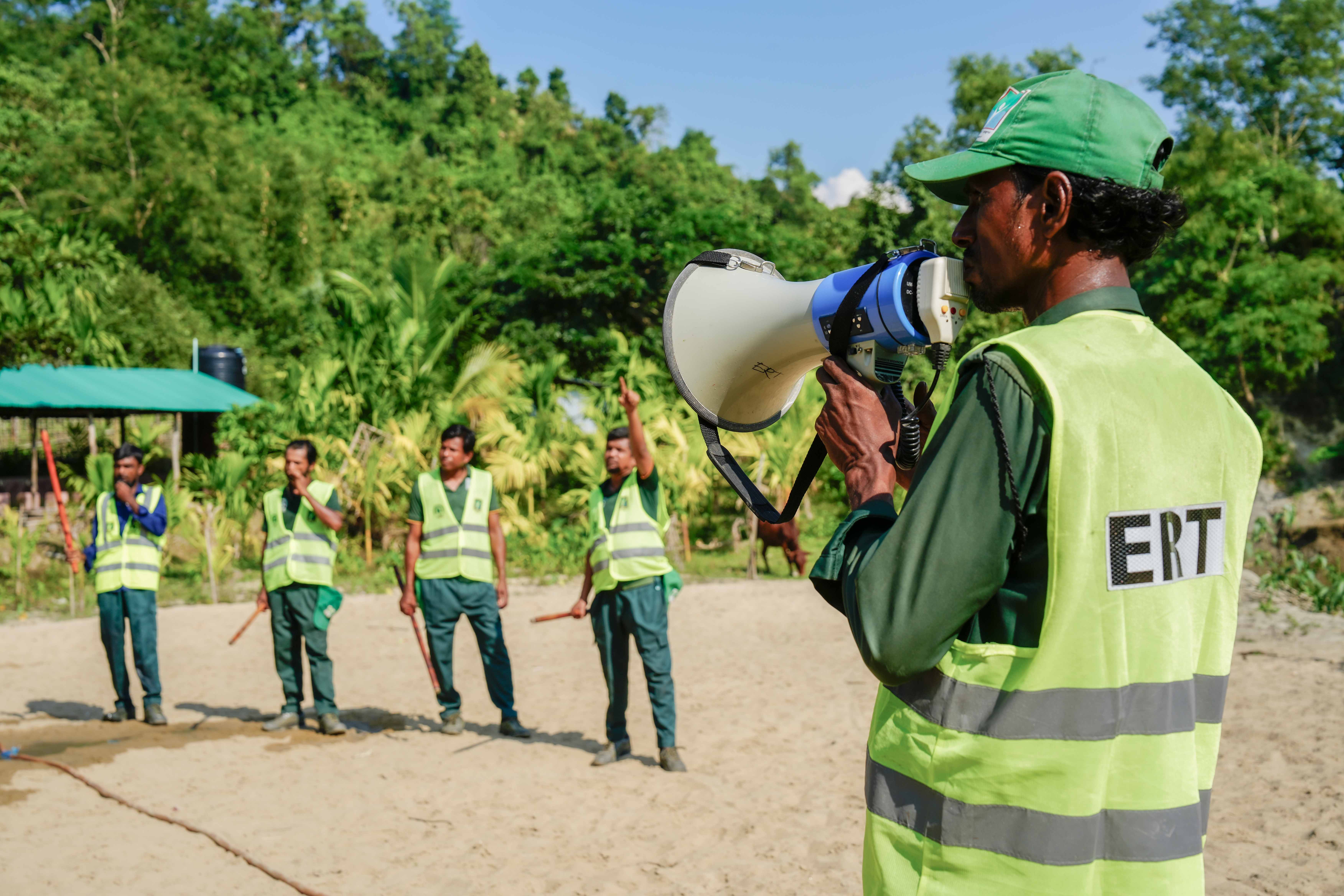 An Elephant Response Team is in action.